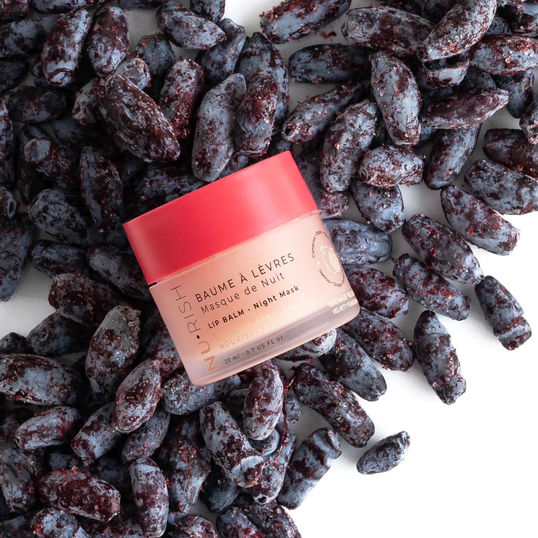 VELVETY POMEGRANATE LIP BALM / NIGHT MASK - Espace Skins Montreal